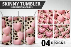 Valentines Love Skinny Tumbler PNG Wrap| Valentines Tumbler Product Image 1