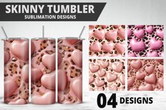 Valentines Love Skinny Tumbler PNG Wrap| Valentines Tumbler Product Image 1