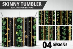 3D St Patrick&#039;s Day Tumbler Wrap| Sublimation Design Product Image 1