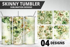 3D St Patrick&#039;s Day Tumbler Wrap| Sublimation Design Product Image 1
