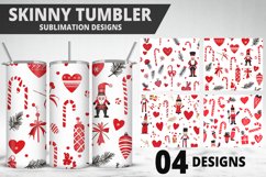 Christmas Flowers Tumbler Design | Valentine&#039;s Day Tumbler Product Image 1