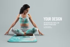 6 Mockups Leggings, Top and Mat for Yoga and Pilates. vol.01 Product Image 4
