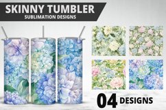 Flowers Tumbler Wrap | Sublimation Design | Tumble PNG Product Image 1