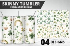 St Patrick&#039;s Day Tumbler Wrap| Sublimation Design Product Image 1