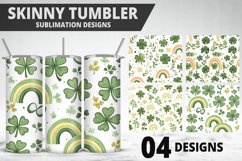 St Patrick&#039;s Day Tumbler Wrap| Sublimation Design Product Image 1