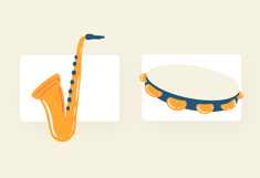 Plump Cute Musical Instruments Illustration Set Product Image 5