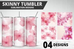 Flowers Tumbler Design | Valentine&#039;s Day Tumbler Wrap Product Image 1