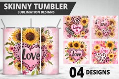 Lovely Hearts Tumbler Design | Valentine&#039;s Day Tumbler Wrap Product Image 1