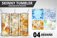 3D Flowers Tumbler Wrap | Sublimation Design | Tumble PNG Product Image 1