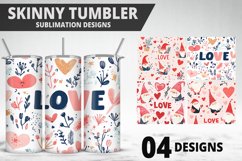 Valentine Gnome Tumbler Design | Valentine&#039;s Day Tumbler Product Image 1