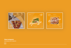Pizza Instagram Post Template Product Image 4