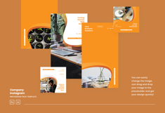 Elegant Company Instagram Post &amp; Story Template Product Image 5
