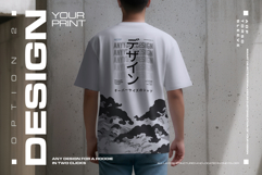 5 Oversized T-Shirt Mockups on Asian Man. Urban Series #1 Product Image 4