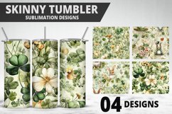 3D St Patrick&#039;s Day Tumbler Wrap| Sublimation Design Product Image 1