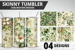 3D St Patrick&#039;s Day Tumbler Wrap| Sublimation Design Product Image 1