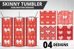 Lovely Hearts Tumbler Design | Valentine&#039;s Day Tumbler Wrap Product Image 1