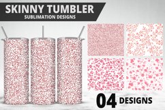 Pink Plaid Tumbler Design | Valentine&#039;s Day Tumbler Wrap Product Image 1