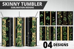 3D St Patrick&#039;s Day Tumbler Wrap| Sublimation Design Product Image 1