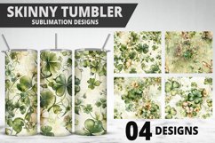 3D St Patrick&#039;s Day Tumbler Wrap| Sublimation Design Product Image 1
