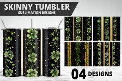 3D St Patrick&#039;s Day Tumbler Wrap| Sublimation Design Product Image 1
