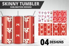 Lovely Hearts Tumbler Design | Valentine&#039;s Day Tumbler Wrap Product Image 1