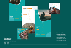 Backpacker Travel Instagram Ads Post &amp; Story Product Image 5