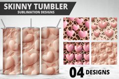 Valentines Love Skinny Tumbler PNG Wrap| Valentines Tumbler Product Image 1