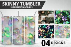 3D St Patrick&#039;s Day Tumbler Wrap| Sublimation Design Product Image 1