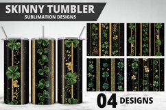 3D St Patrick&#039;s Day Tumbler Wrap| Sublimation Design Product Image 1