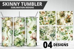3D St Patrick&#039;s Day Tumbler Wrap| Sublimation Design Product Image 1