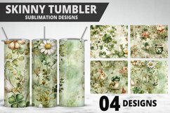 3D St Patrick&#039;s Day Tumbler Wrap| Sublimation Design Product Image 1