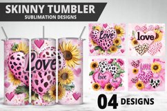 Lovely Hearts Tumbler Design | Valentine&#039;s Day Tumbler Wrap Product Image 1