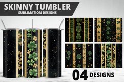 3D St Patrick&#039;s Day Tumbler Wrap| Sublimation Design Product Image 1