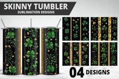 3D St Patrick&#039;s Day Tumbler Wrap| Sublimation Design Product Image 1