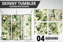 3D St Patrick&#039;s Day Tumbler Wrap| Sublimation Design Product Image 1