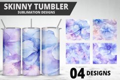Flowers Tumbler Wrap | Sublimation Design | Tumble PNG Product Image 1