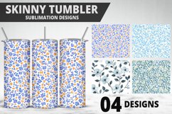 Flowers Tumbler Wrap | Sublimation Design | Tumble PNG Product Image 1