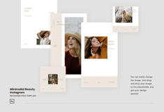 Minimalist Beauty Instagram Post &amp; Story Template Product Image 4