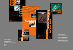 Urban Neon Instagram Template Product Image 5