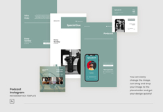 Podcast Instagram Post &amp; Story Template Product Image 4