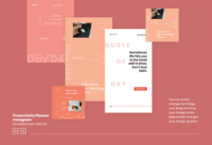 Productivity Planner Instagram Post &amp; Story Template Product Image 5