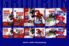 Gridiron American Football Instagram Template ini, Product Image 4