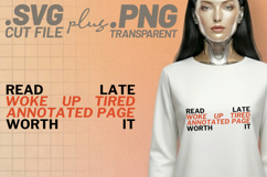 4x Bookish Quotes One More Chapter Read SVG Cut Files Cricut Product Image 4