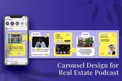 Real Estate Podcast Instagram Carousel &amp; Canva Template Product Image 4