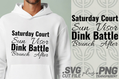 4x Pickleball Quotes Fast Hands Dink Battle SVG Cut Files Product Image 4