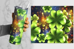 Shamrock 20oz Skinny Tumblers sublimation wraps Product Image 4