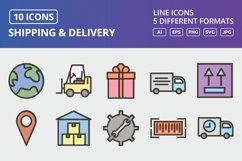 Vector Shipping And Delivery Icon Set Product Image 1