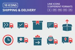 Vector Shipping And Delivery Icon Set Product Image 1