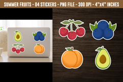 Fruits Sticker Designs | Printable Summer Sticker Product Image 1