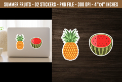 Fruits Sticker Designs | Printable Summer Sticker Product Image 1